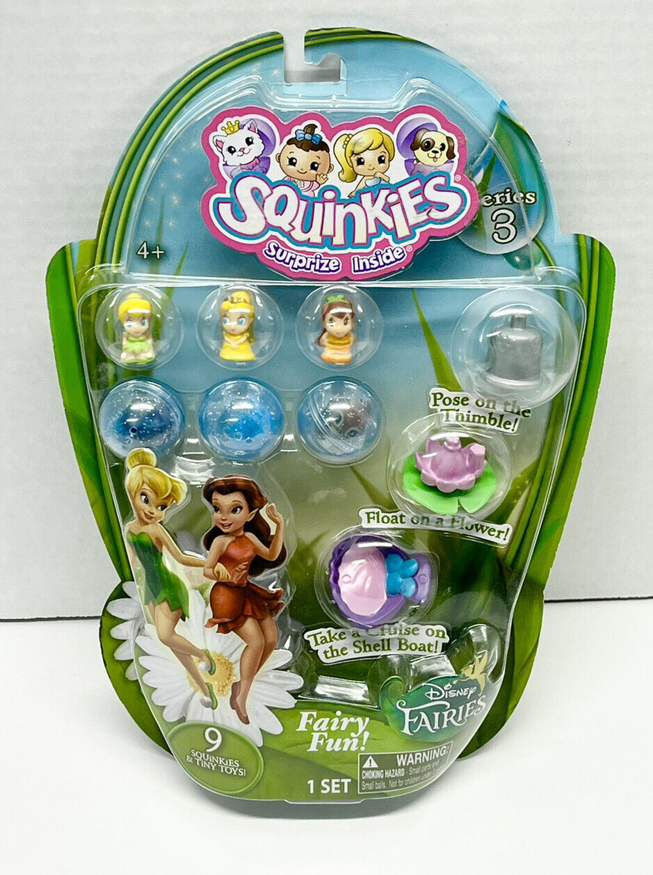 NEW Disney Fairies Squinkies Fairy Fun Set Series 3