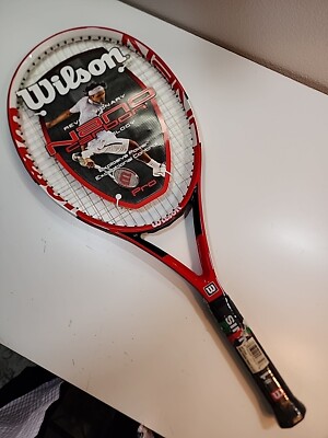 ^^NOS^^ Wilson Nano Carbon Pro Tennis Racquet 4 1/2 Strung