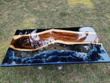 Buy Epoxy Resin Dining Table Elegant Look Custom Order Conference Garden Decor