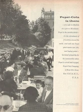 PEPSI COLA COMPANY IS THERE Photograph From MADRID Advertisement 1 Page 1959