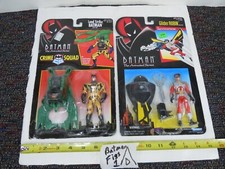 Batman Robin Animated Series Action figures w/ Crime Squad Glider Kenner 1995