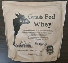 Raw Grass Fed Whey 5LB - Happy Healthy Cows, COLD PROCESSED Undenatured 100%