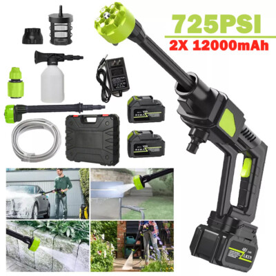 #ad #ad NEW Cordless High Pressure Car Washer Rechargeable Batteries Electric Water Gun $84.02