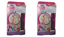 Lot 2 Disney My Little Pony Tattoodles Temporary Tattoo Glitter Pen Color Kit