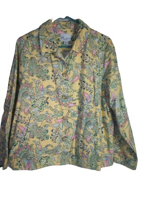 Tog Long Sleeve Floral Jacket NWOT Size OX