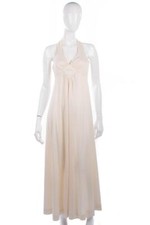 Mr. Darren Vintage Evening Dress Crimpelene Cream UK 8/10