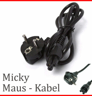 MICKYMOUSE-KABEL MICKEYMOUSE-STROMKABEL FÜR NOTEBOOK POWERCORD CABLE 3POL #D02