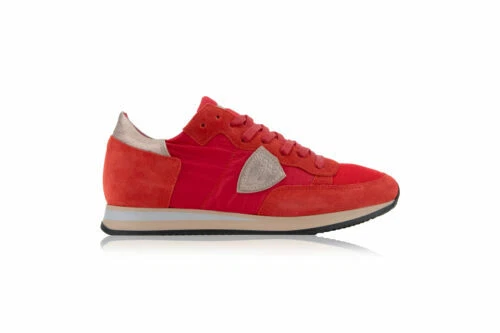 Scarpe da ginnastica rosse Philippe Model per donna