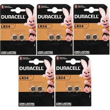 10 BATTERIE PILE DURACELL LR54 GP89A 189 V10GA KA54 RW89 AG10 LR1130 1,5V