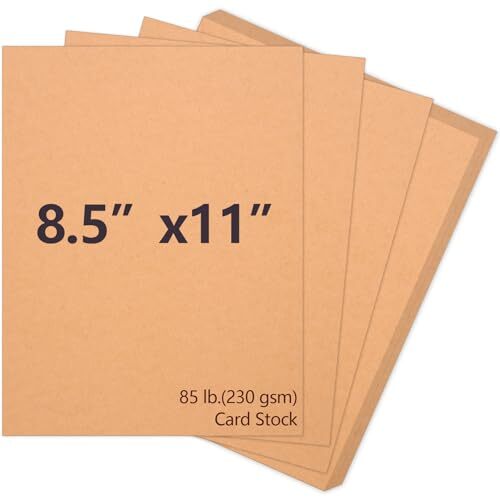 Brown Cardstock 8.5 x 11, 230gsm Cover Cardstock Paper, 85 Lb Heavy