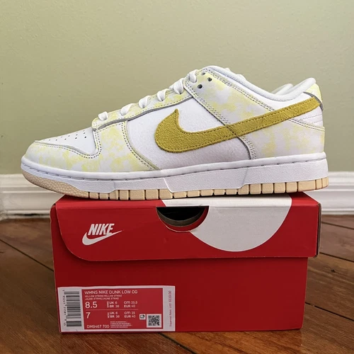 Nike Dunk Low OG Yellow Strike White DM9467-700 Women’s Size 8.5