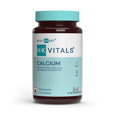 HealthKart HK Vitals Calcium + Vitamin D3 Supplement 60 Tabletten