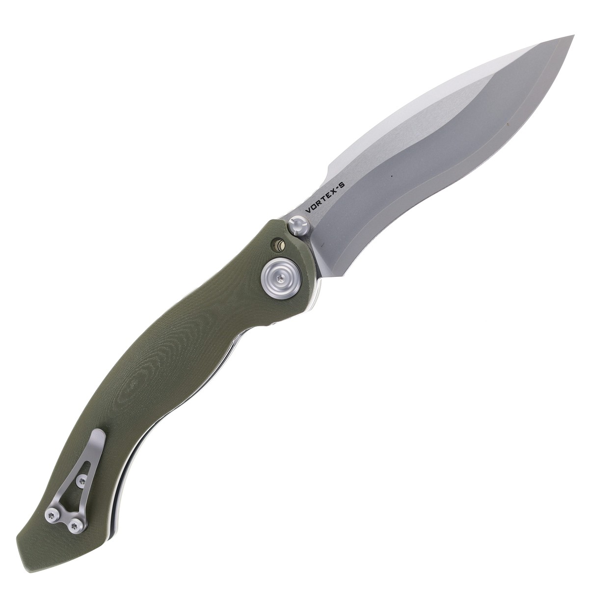 Maxace Vortex-S Folding Knife Green Micarta Handle SLD-magic Plain