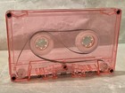 8 Sec Cassette Loop: Transparent Pink Shell: Type II Chrome Tape: LoFi: Ambient