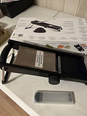 Cuisinart Mandoline Slicer 4 Cutting Options Black Stainless Steel Blades  for sale online