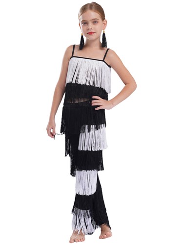 Girls Outfits Dress-up Crop Tops And Pants Show Costumes Solo Dancewear Teens - Picture 75 of 88