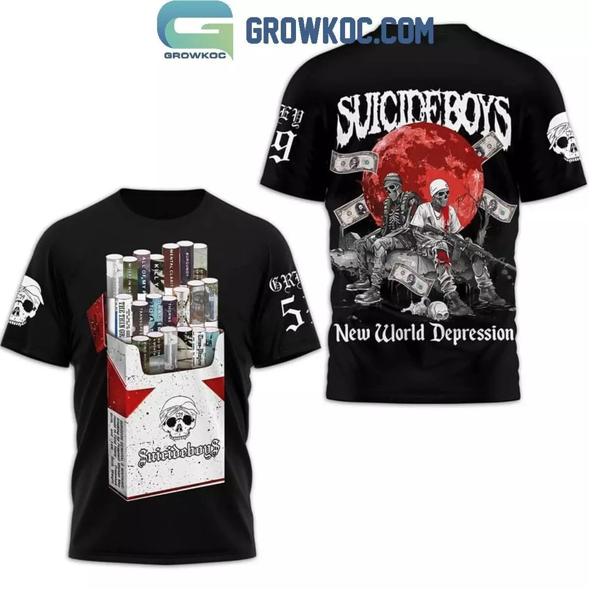 Suicideboys New World Depression Cigarette 3D T-Shirt