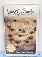 ANNIE'S SIMPLY BEADS Kit - Necklace  Earring Set - SERPENTINE ELEGANCE BD050