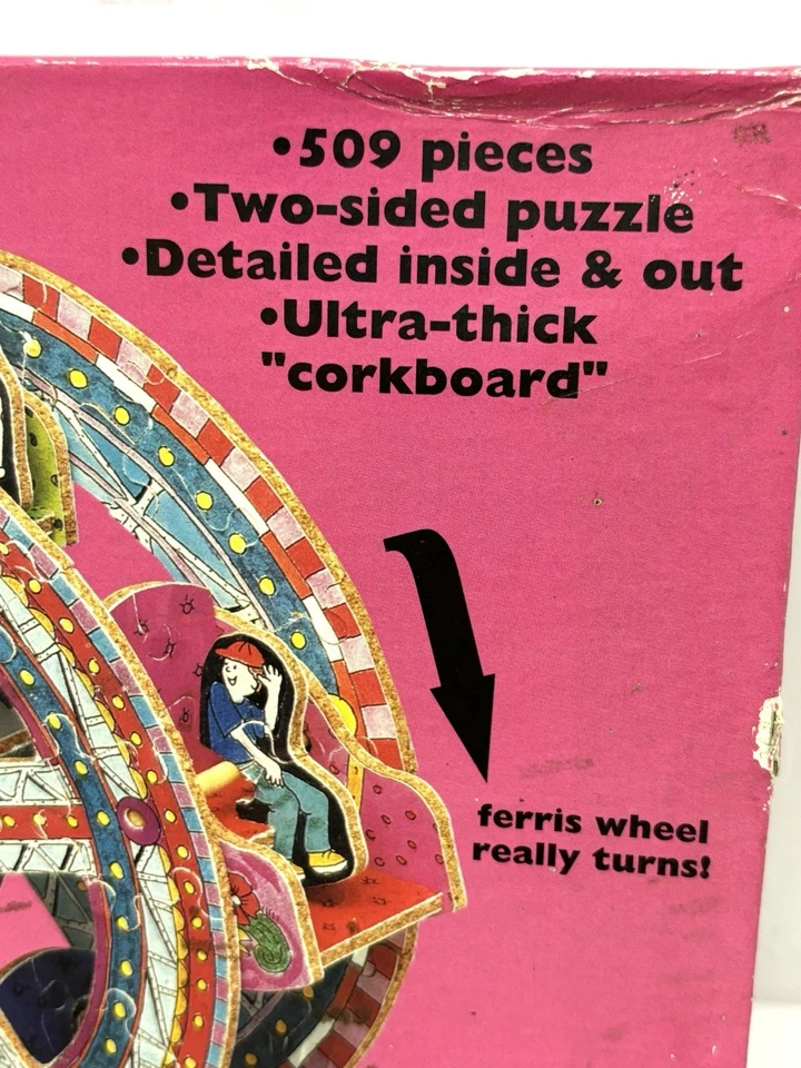 Vintage 1995 Ceaco 3-D Ferris Wheel Jigsaw Puzzle 509 Pieces *New Sealed - Image 2 of 4