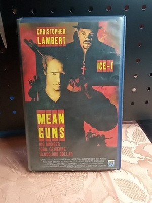 VHS Videokassette - MEAN GUNS - VCL Großcover - Christopher Lambert, ICE-T (2)