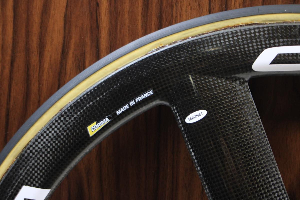 Corima 3 Spokes Carbon Tubular Front Wheel for Track and Corima 3 Spokes Carbon Tubular Front Wheel for Track and