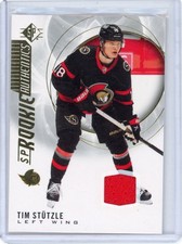Tim Stutzle 2020/21 Sp Authentic Jersey Patch Rookie Card. rookie card picture