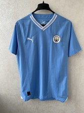 Manchester City 2023/24 Player Issue Puma ULTRAWEAVE Soccer Jersey Football Sz M