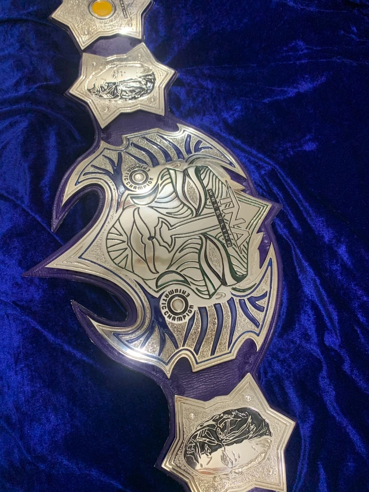 Cinturón Campeonato TNA Jeff Hardy - Título Mundial Inmortal - 4 mm zinc - Cuero Real Foto 2 de 4