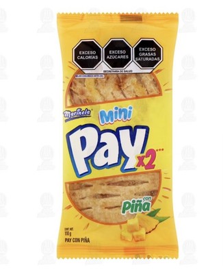 10 BAGS MARINELA MINI PAY DE PINA MINI PINEAPPLE PIES. BAG HAS 2 PAYS (20 TOTAL)