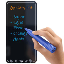 Dry Erase Magnetic Grocery Shopping List for Fridge Small Reusable Shopping