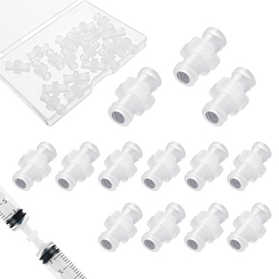 20 Pcs Syringe Adaptor, Luer Lock Female to Syringes Transfer...