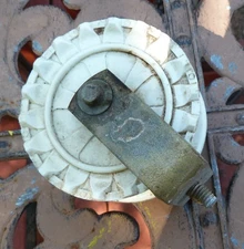 Nelson Traveling Lawn Sprinkler Tractor Front Wheel & Mount for Parts