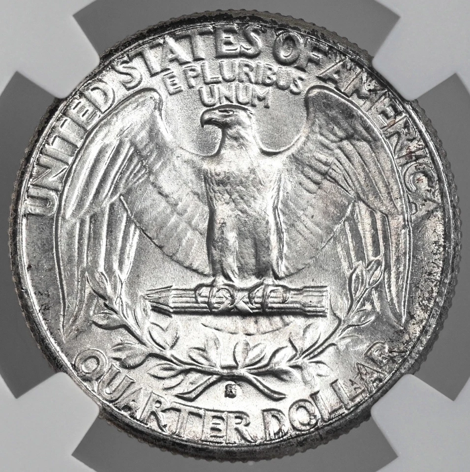 1935-S 25C WASHINGTON SILVER QUARTER DENVER NGC MS62 #8405238-024 - Image 3 of 4