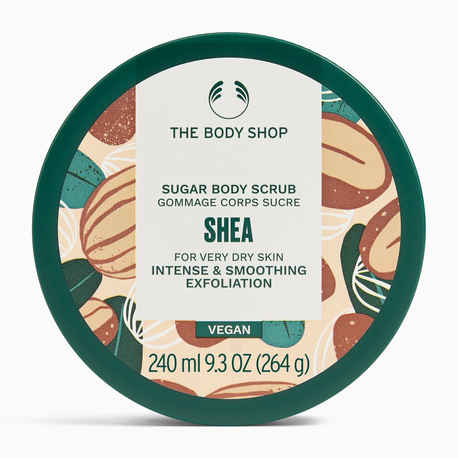 The Body Shop SUGAR BODY SCRUB SHEA FOR VERY DRY SKIN FULL SIZE 240ML