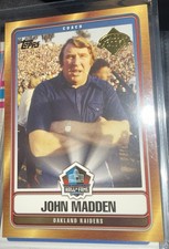 2006 Topps John Madden HOF-JM Hall of Fame Card | Legendary Coach & Broadcaster