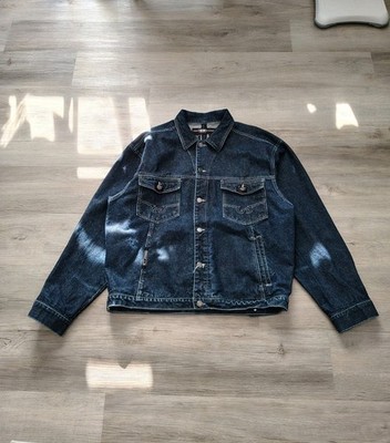 Vintage 90s Wu Wear Denim Jacket Official Wu Tang Clan Size L