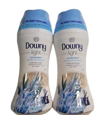 2 Pack Downy Light Ocean Mist In Wash Scent Booster 5.5oz Lasting Freshness
