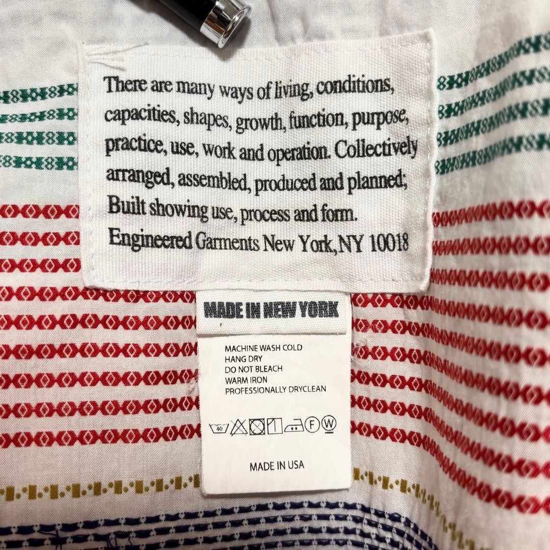 ENGINEERED GARMENTS BORDER BUTTON-DOWN SHIRT MEN … - image 10