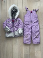 London Fog Girls Lavender & Silver Ski Jacket...