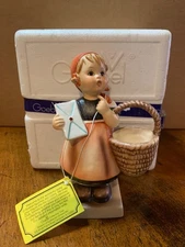 HUMMEL GOEBEL "MEDITATION" #13/0 FIGURINE GIRL W/LETTER AND BASKET