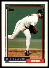 1992 Topps Jeff Reardon Boston Red Sox #182 24061