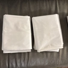VTG Lot Pepperell Peeress Fine Combed Percale White 4 Full Flat Sheets 81 X 108
