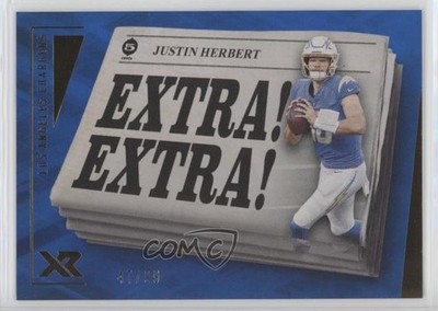 2021 Panini XR Extra Extra Blue 47/99 Justin Herbert #EXT11 0q3g