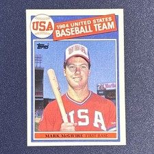 Topps 1985 Mark McGwire #401 United States Baseball Trading Card