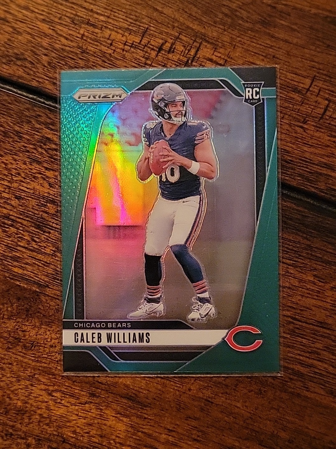 2024 Panini Prizm - Rookies Caleb Williams #301 Green Prizm (RC)