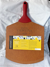 Epicurean Pizza Peel w/ silicone Handle 14"x12" "Santa Cristina" logo USA made