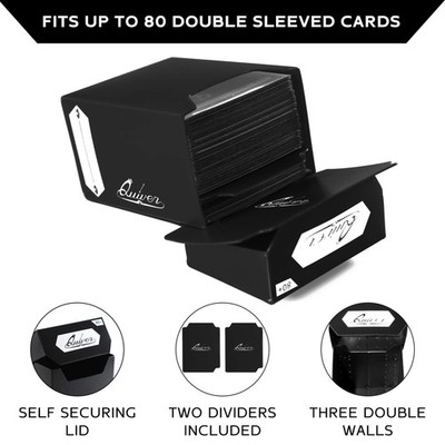 quiver card sleeves Teal Portable Game Card Carrying Case, PU Leather Exterior with Double Zipper, Dividers, Wrist Strap & Shoulder Strap | Holds up to 1350 Cards main image 0