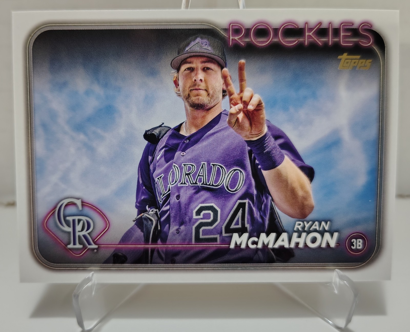 2024 Topps Series 2 Ryan McMahon Golden Mirror SSP Image Variation #462 Rockies