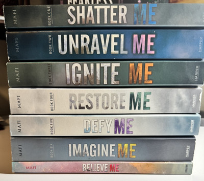 Shatter Me Series 1-6 and Believe Me Novella Paperback 7 Book Set VERY GOOD
