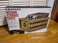 Crosley Record Storage Crate, Holds Up To 75 Albums